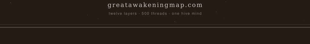 The Great Awakening Map Poster — 12 Layers, One Hive Mind