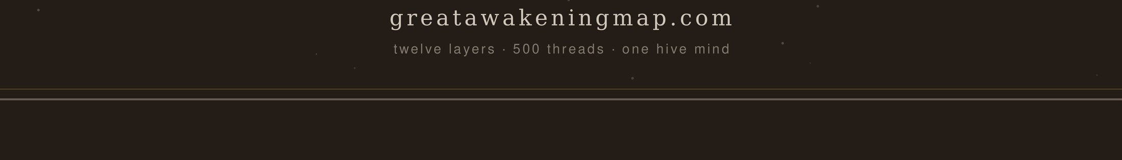 The Great Awakening Map Poster — 12 Layers, One Hive Mind